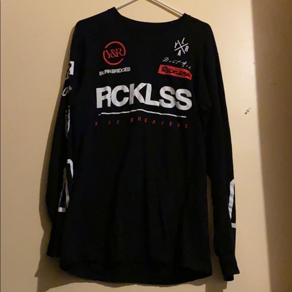 Young and Reckless black Long Sleeve T-shirt